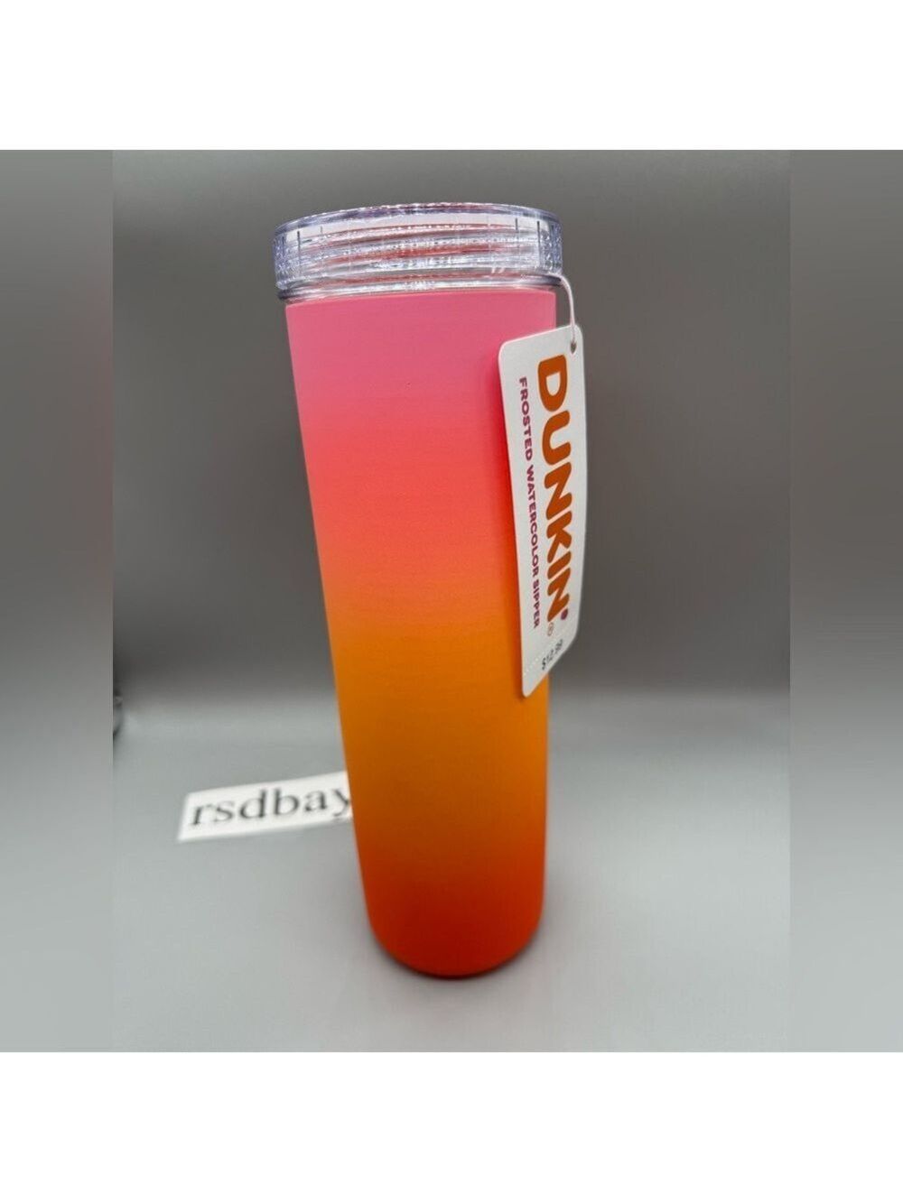 2025 DUNKIN' SUMMER FROSTED WATERCOLOR /ORANGE / 27 oz /NWT - Picture 2 of 4